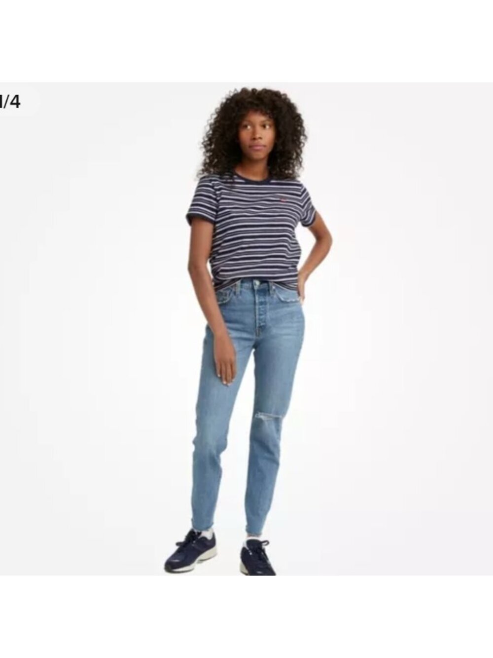 Levi's 501 Skinny Jeans with Distressing